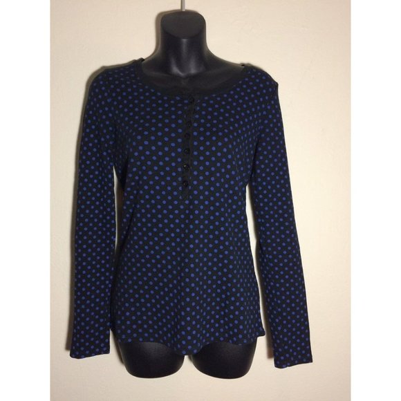 Alice Templerley for Target Polka Dot Thermal Henley S - Picture 1 of 9